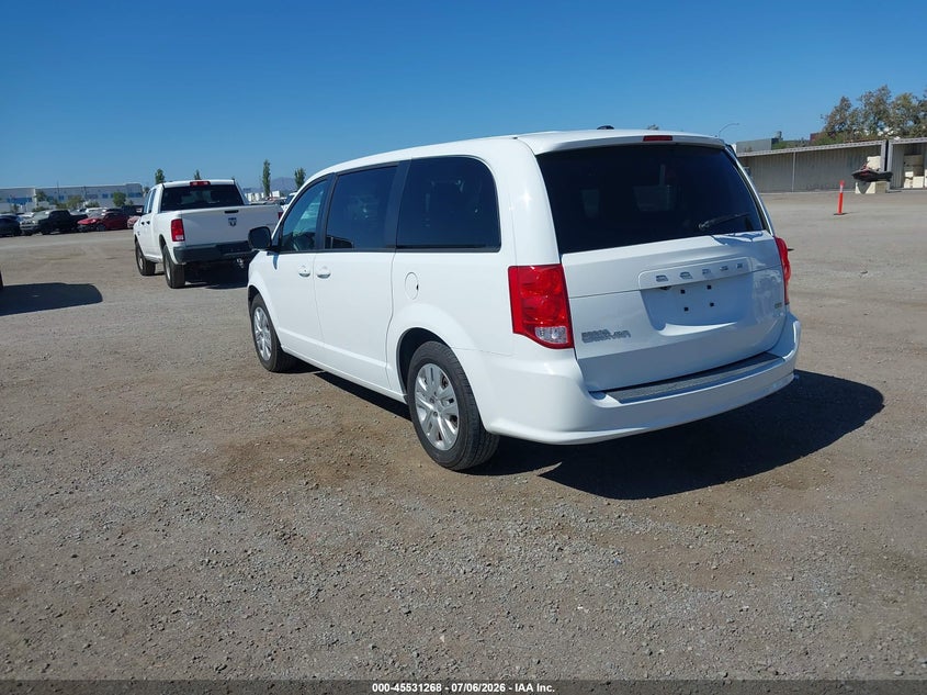 Vin: 2c4rdgbg4jr356408, lot: 46029512, dodge grand caravan se 20183