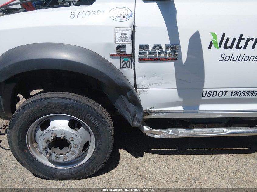 2016 Ram 5500 Chassis Tradesman/Slt VIN: 3C7WRMBL4GG381763 Lot: 45531294