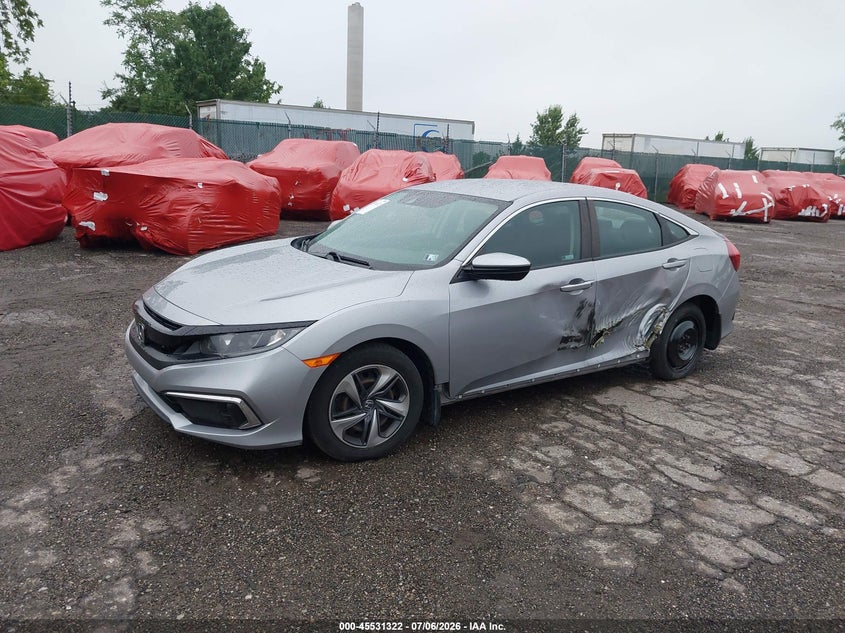 2019 Honda Civic Lx 2HGFC2F66KH588138 photo 1