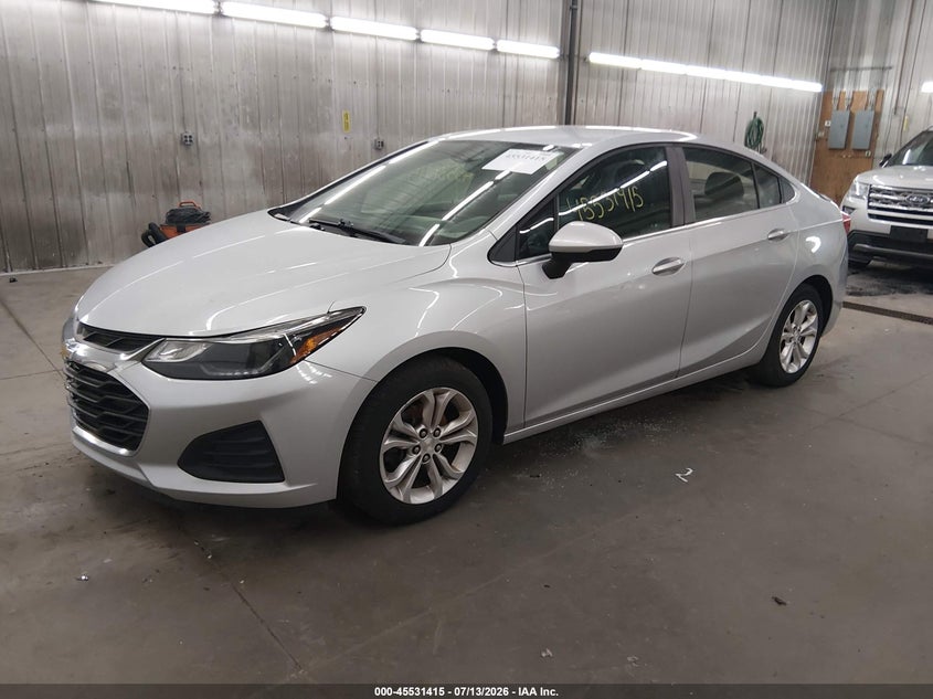 2019 Chevrolet Cruze Lt, Правый зад, IAAI, VIN 1G1BE5SM9K7106988 — фото 2
