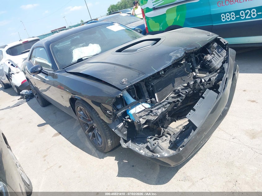 Vin: 2c3cdzfj6mh542859, lot: 46029662, dodge challenger r/t scat pack 20211