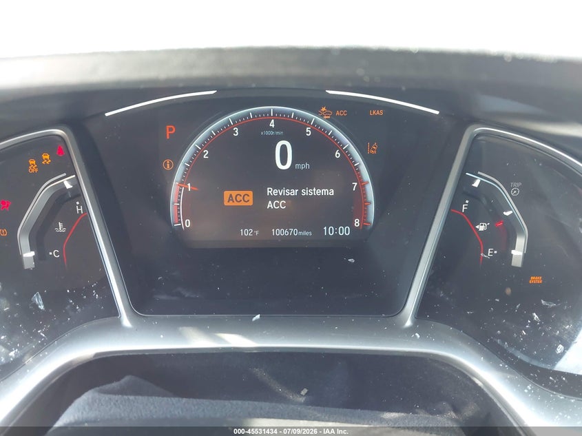 HONDA CIVIC 2019 VIN 2HGFC2F88KH501227