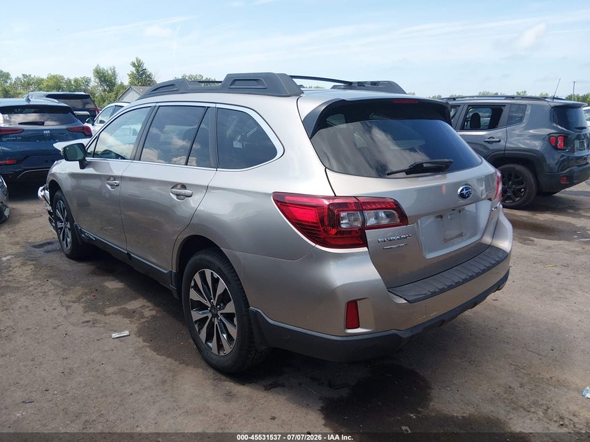 Vin: 4s4bsblc0f3206796, lot: 46029781, subaru outback 2.5i limited 20153