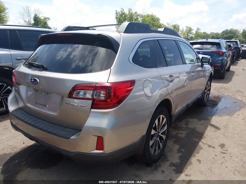 Vin: 4s4bsblc0f3206796, lot: 46029781, subaru outback 2.5i limited 20154