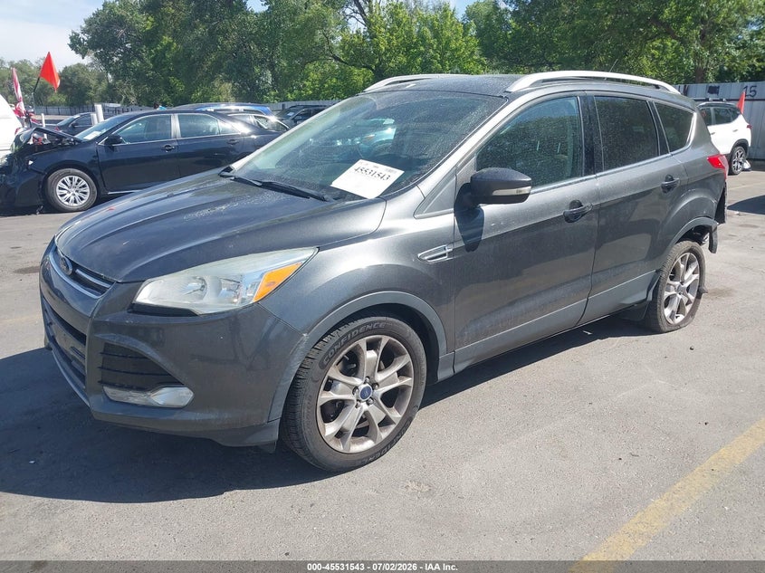 Vin: 1fmcu9j99fuc06594, lot: 46029787, ford escape titanium 20152