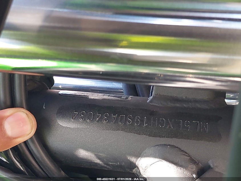 2025 Kawasaki Ex500 H VIN: ML5EXGH19SDA34034 Lot: 45531631