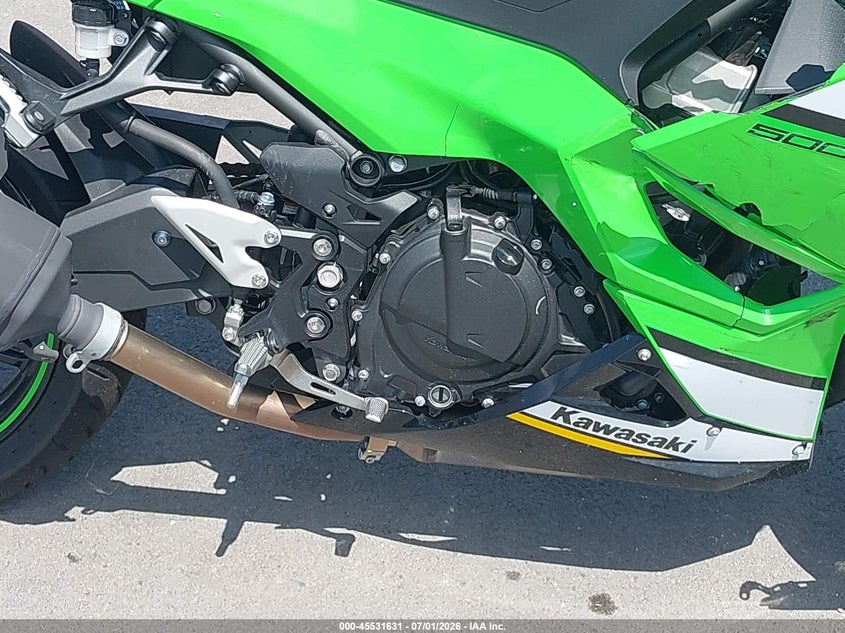 2025 Kawasaki Ex500 H VIN: ML5EXGH19SDA34034 Lot: 45531631