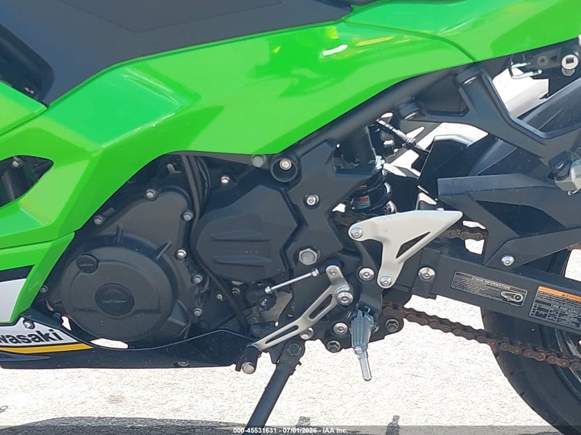 2025 Kawasaki Ex500 H VIN: ML5EXGH19SDA34034 Lot: 45531631