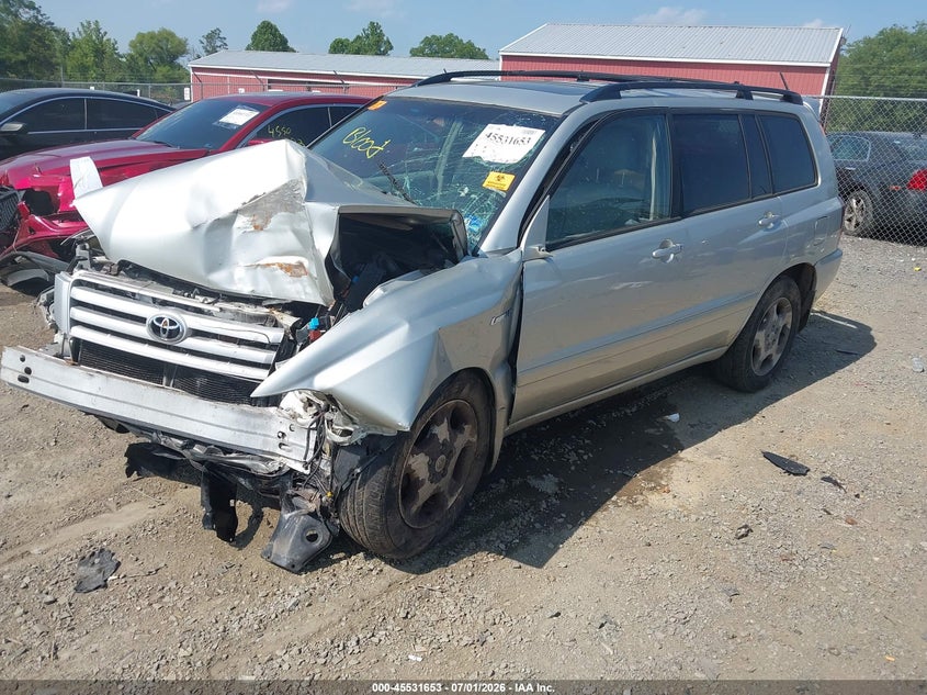 2004 TOYOTA HIGHLANDER SPORT UTILITY VEHICLE 3.3L V-6 DOHC, VVT, 230HP