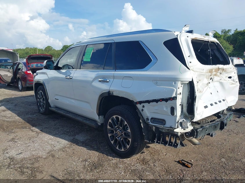 Vin: 7svaaaba0rx032213, lot: 46029963, toyota sequoia limited 20243