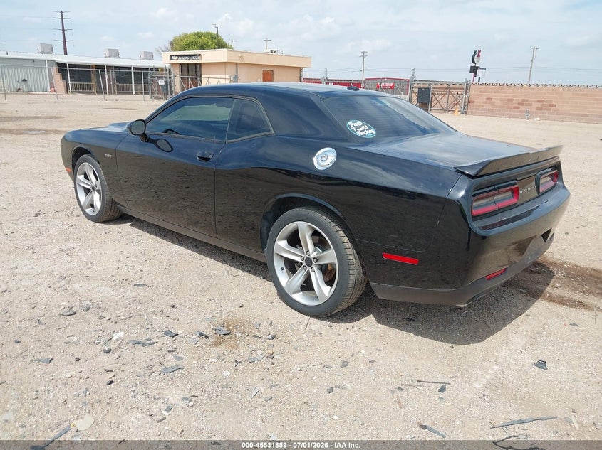 Vin: 2c3cdzbt6jh232553, lot: 46030103, dodge challenger r/t 20183