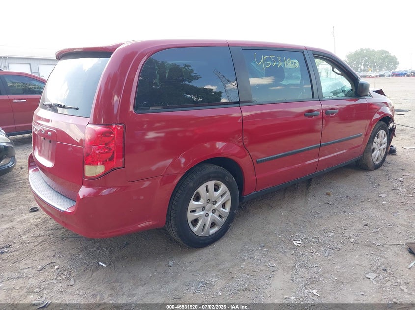 Vin: 2c4rdgbg3gr152790, lot: 46030164, dodge grand caravan american value pkg 20164