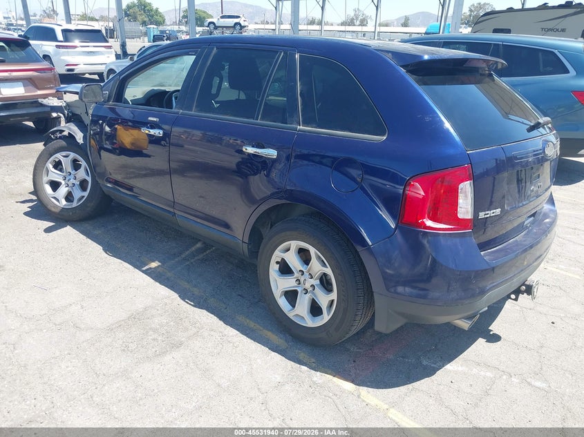 Vin: 2fmdk3jc9bbb11391, lot: 46030184, ford edge sel 20113