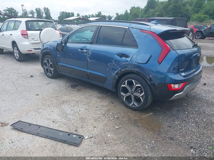 Vin: kndcr3le9s5276114, lot: 46030440, kia niro ex touring 20253