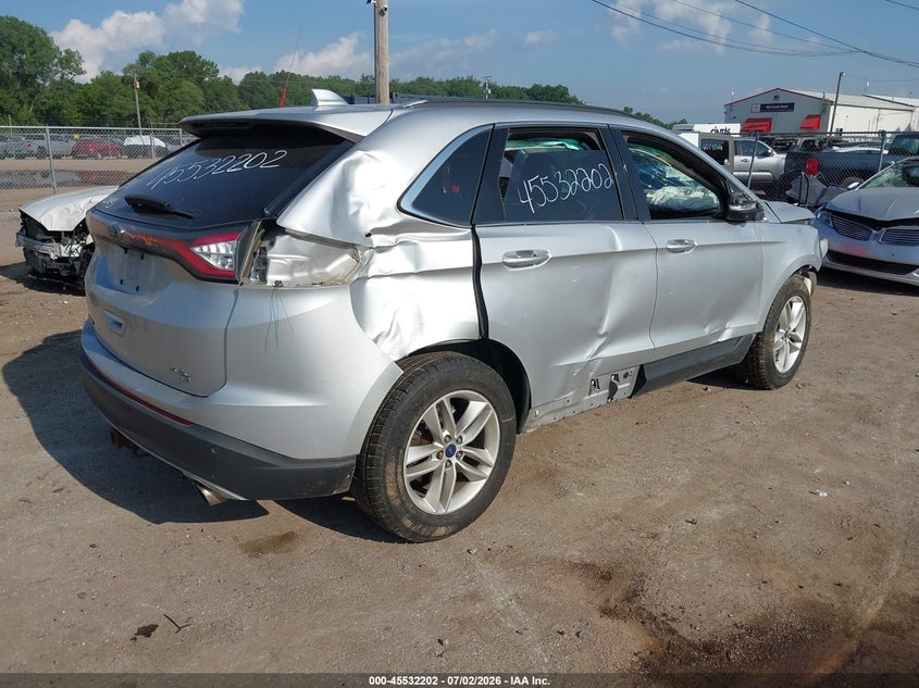 Vin: 2fmtk4j84fbb02908, lot: 46030446, ford edge sel 20154
