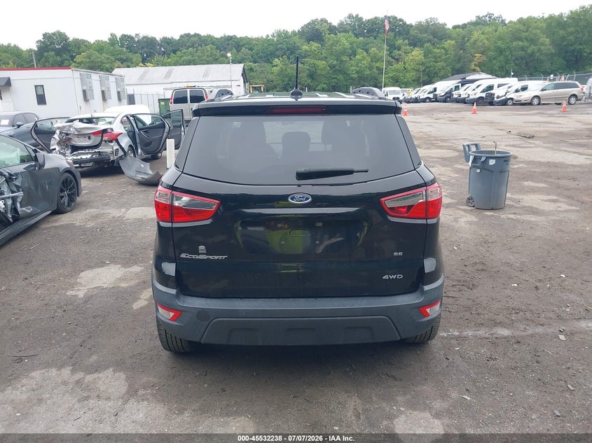 2020 Ford Ecosport Se VIN: MAJ6S3GLXLC317766 Lot: 45532238