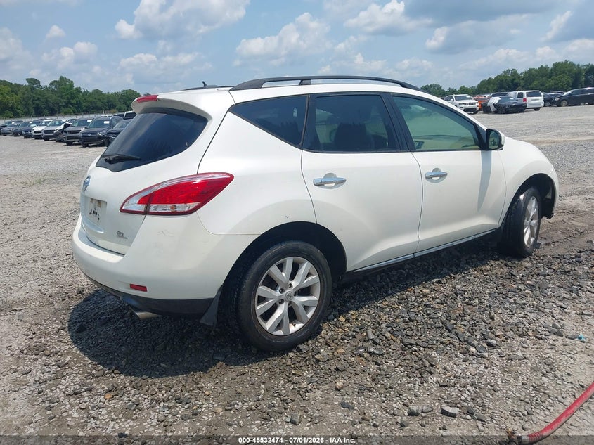Vin: jn8az1mu5cw100498, lot: 46030718, nissan murano sl 20124