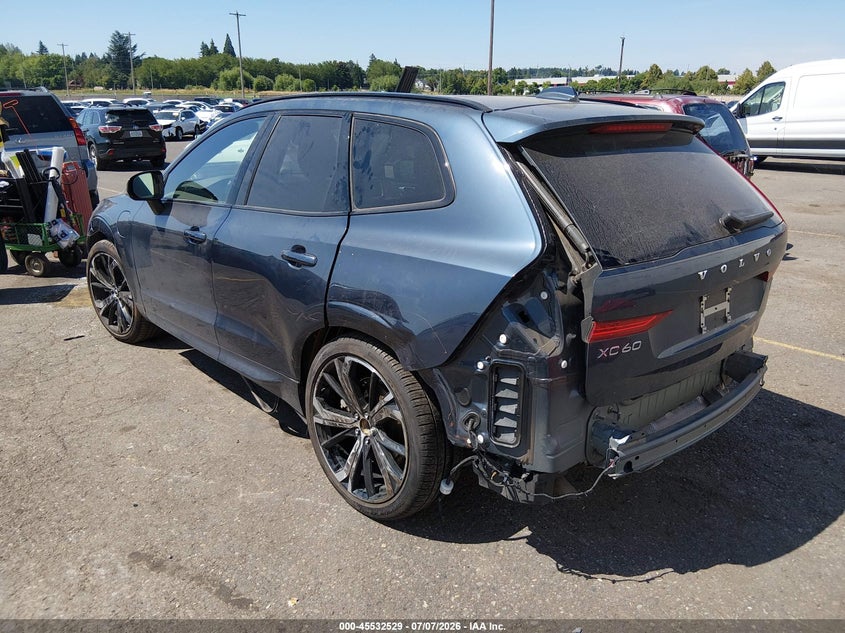 Vin: yv4h60dm5r1829309, lot: 46030773, volvo xc60 recharge plug-in hybrid t8 ultimate dark theme 20243