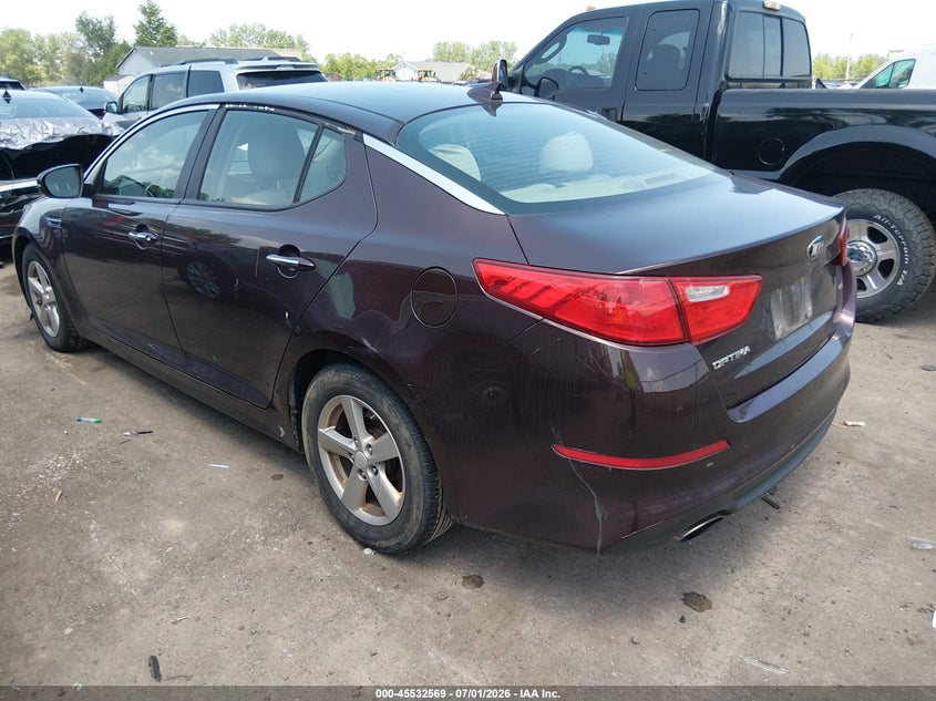 2014 KIA OPTIMA SEDAN 2.4L I-4 DI, DOHC, VVT, 192HP