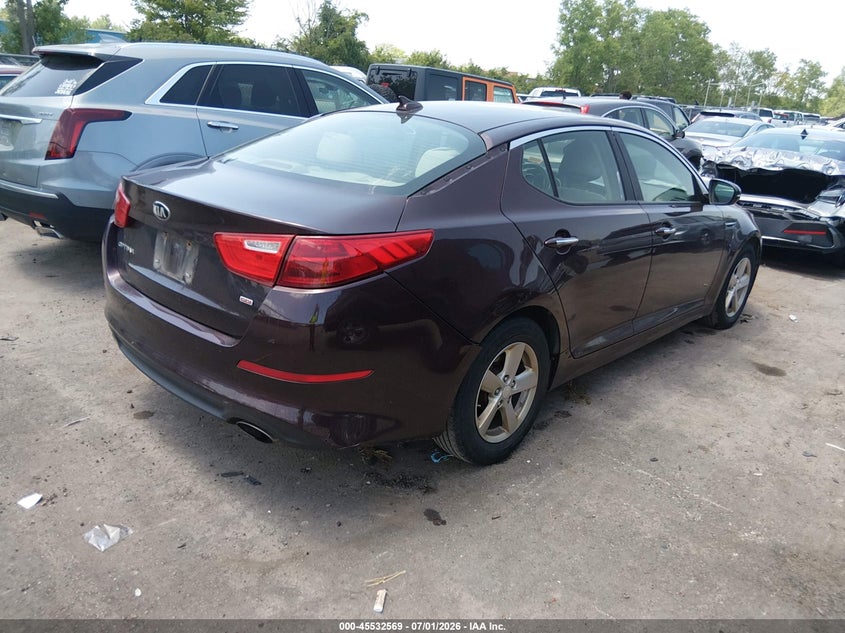 2014 KIA OPTIMA SEDAN 2.4L I-4 DI, DOHC, VVT, 192HP