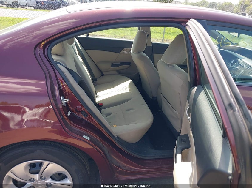 2013 HONDA CIVIC auction photo 8