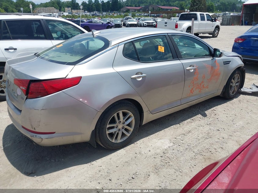 Vin: knagm4a75d5307675, lot: 46030930, kia optima lx 20134