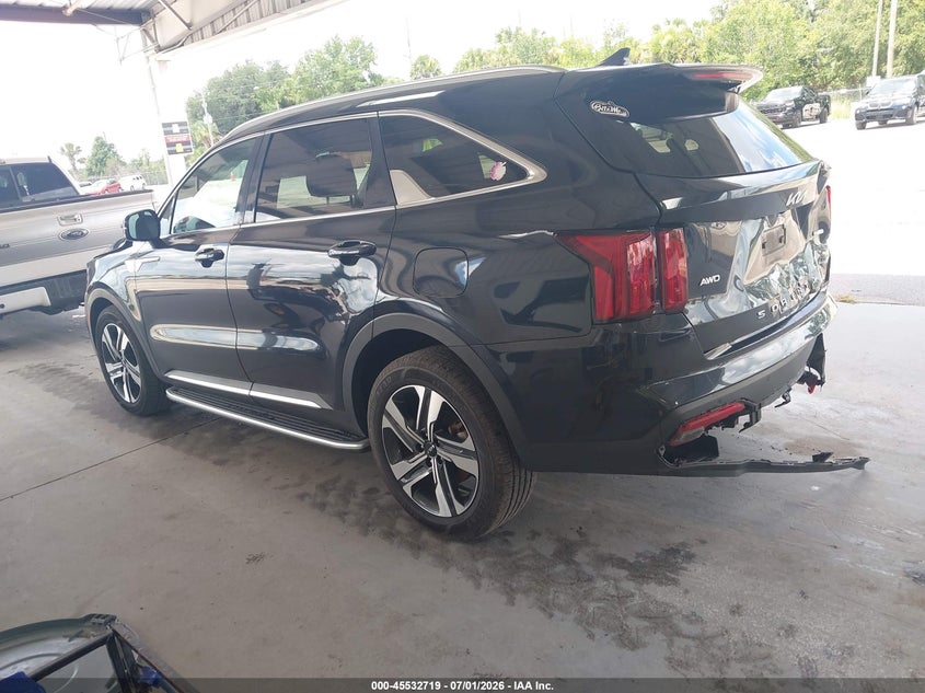 Vin: kndrjdlh2n5111060, lot: 46030963, kia sorento plug-in hybrid sx 20223