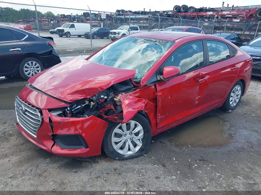 2019 Hyundai Accent, Front End, IAAI, VIN 3KPC24A32KE064008 — photo 2