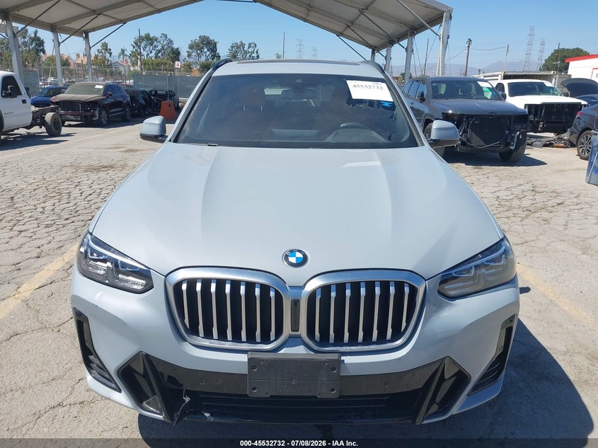 2022 BMW X3 SPORT UTILITY VEHICLE 2.0L I-4 DI, DOHC, VVT, TURBO, 248HP