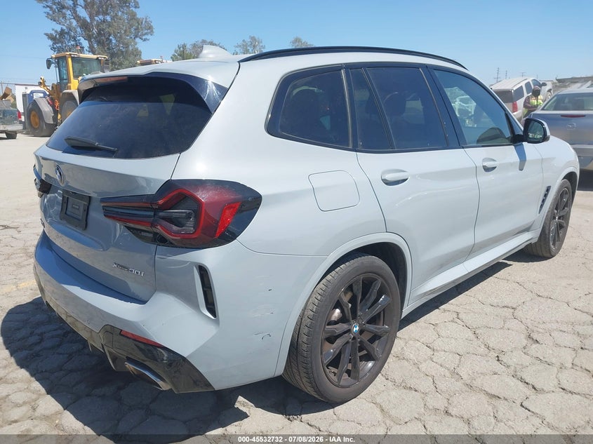 2022 BMW X3 SPORT UTILITY VEHICLE 2.0L I-4 DI, DOHC, VVT, TURBO, 248HP