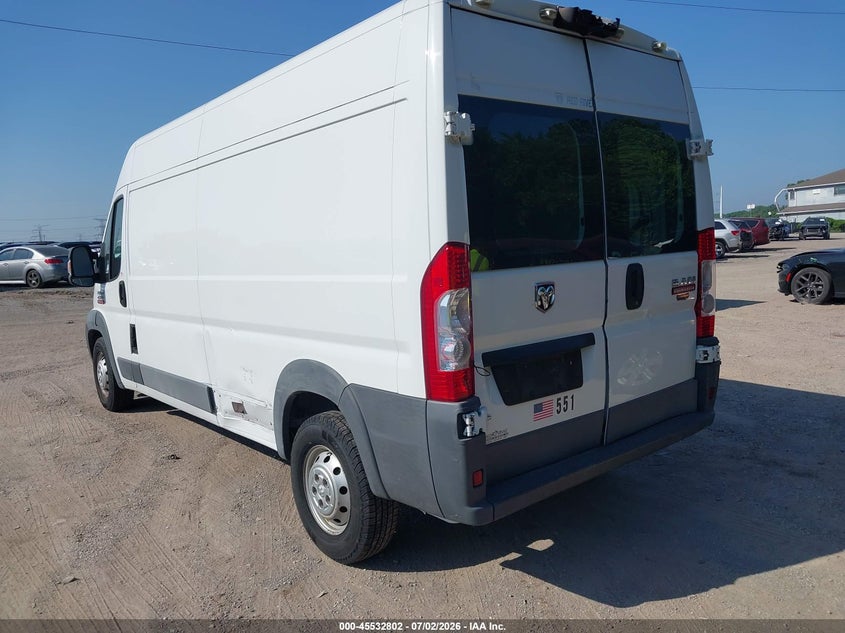 Vin: 3c6trvdg9ee104323, lot: 46031046, ram promaster 2500 high roof 20143