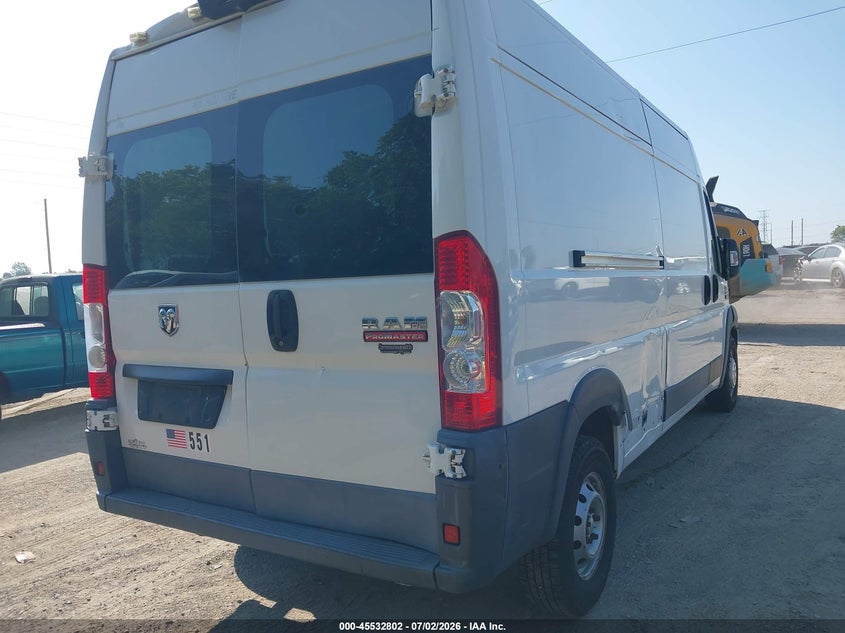 Vin: 3c6trvdg9ee104323, lot: 46031046, ram promaster 2500 high roof 20144