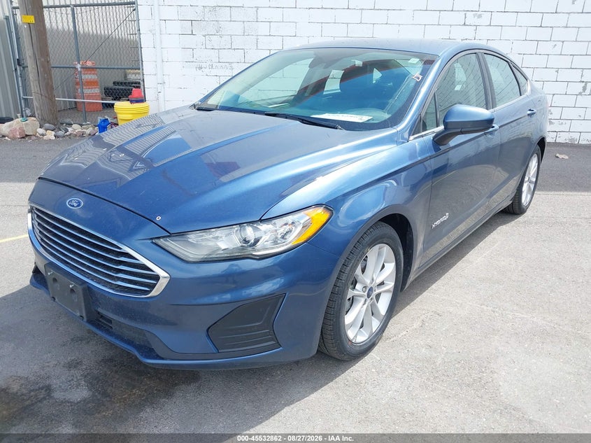 2019 Ford Fusion, Left Rear, IAAI, VIN 3FA6P0LU5KR274520 — photo 2