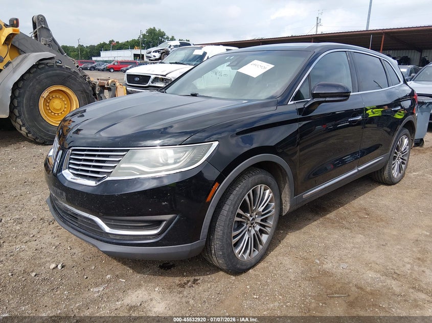 Vin: 2lmtj8lr7gbl57753, lot: 46031164, lincoln mkx reserve 20162