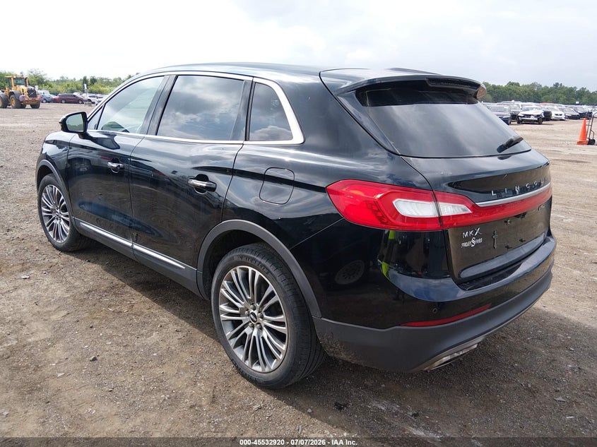 Vin: 2lmtj8lr7gbl57753, lot: 46031164, lincoln mkx reserve 20163