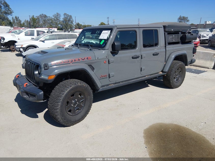 Vin: 1c6jjteg9ml522470, lot: 46031169, jeep gladiator mojave 4x4 20212