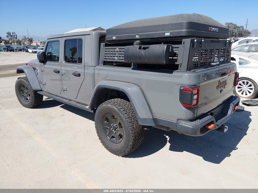 Vin: 1c6jjteg9ml522470, lot: 46031169, jeep gladiator mojave 4x4 20213