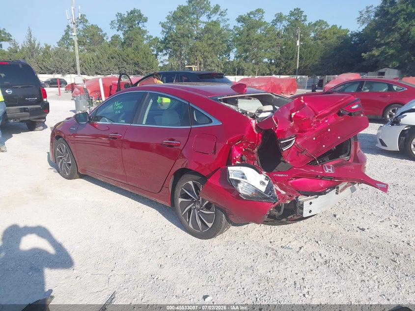 Vin: 19xze4f94ne008865, lot: 46031251, honda insight touring 20223