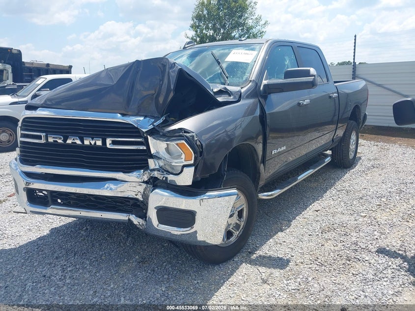Vin: 3c6ur5dj3kg663706, lot: 46031313, ram 2500 big horn  4x4 6'4 box 20192