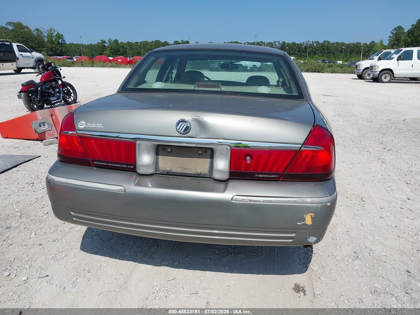 2001 Mercury Grand Marquis Ls VIN: 2MEFM75W11X611757 Lot: 45533181