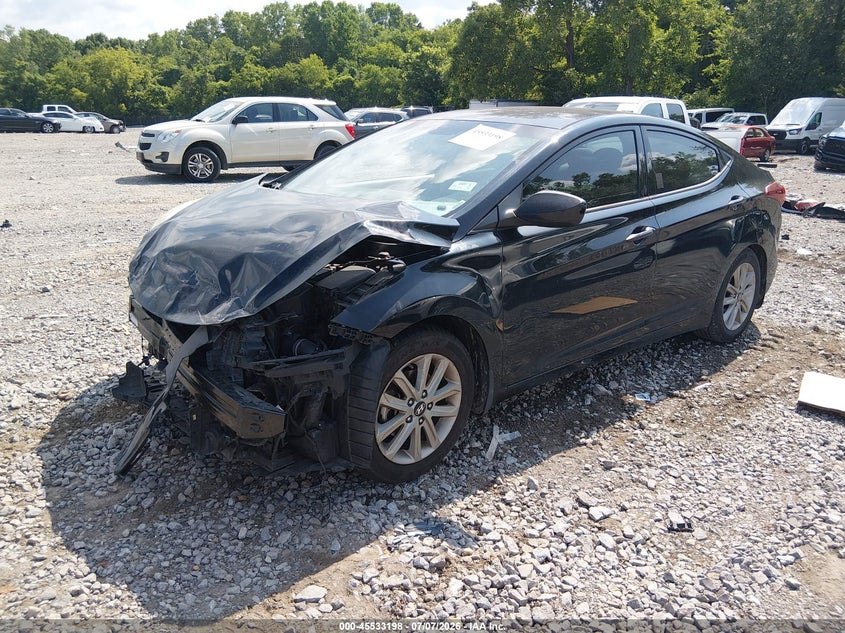 2016 Hyundai Elantra, Удар спереду, IAAI, VIN 5NPDH4AE2GH780186 — фото 2