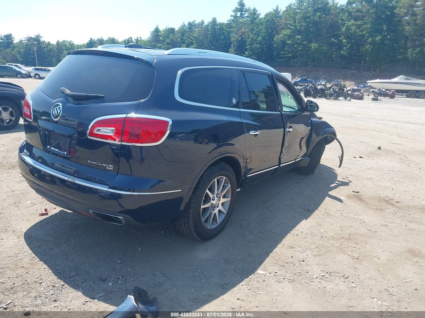 Vin: 5gakvbkd8hj152265, lot: 46031485, buick enclave leather 20174