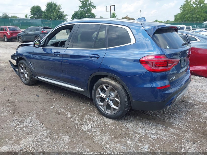 Vin: 5uxty5c09l9b63701, lot: 46031593, bmw x3 xdrive30i 20203