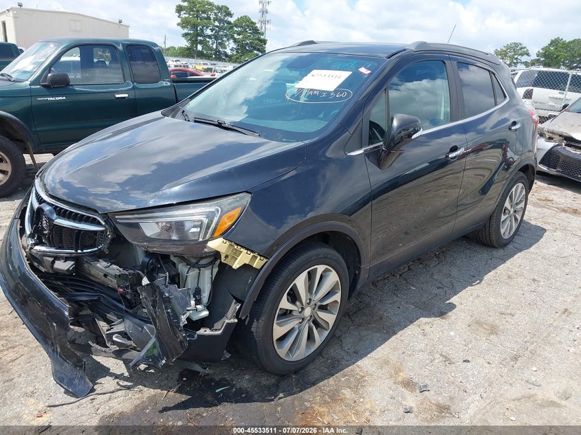 Vin: kl4cjasb7hb054341, lot: 46031755, buick encore preferred 20172
