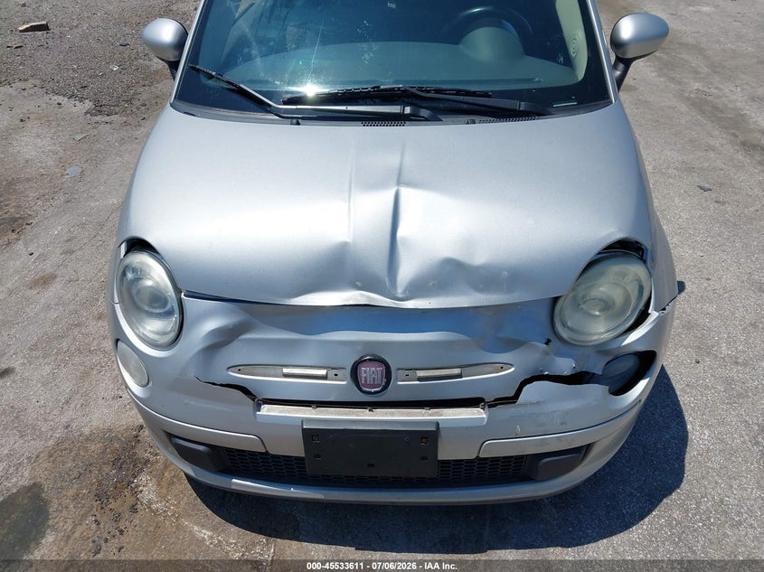 2013 Fiat 500 Pop VIN: 3C3CFFARXDT545812 Lot: 45533611