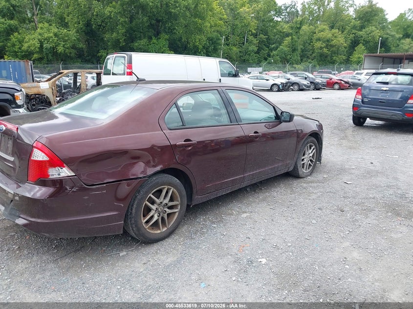 Vin: 3fahp0ga0cr142842, lot: 46031863, ford fusion s 20124