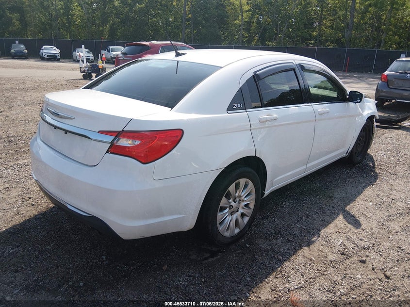 Vin: 1c3ccbab6en204414, lot: 46031954, chrysler 200 lx 20144