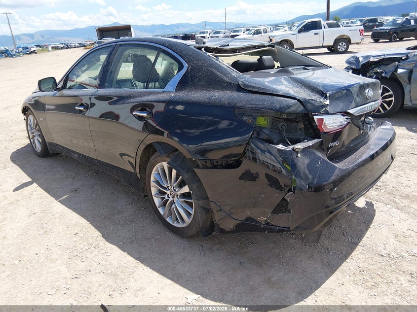 Vin: jn1ev7ar8jm430465, lot: 46031981, infiniti q50 3.0t luxe 20183