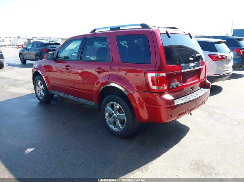Vin: 1fmcu9egxckc63712, lot: 46032111, ford escape limited 20123