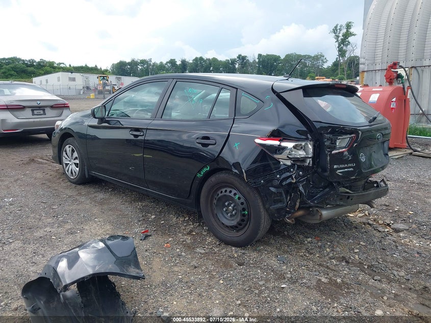 Vin: 4s3gtab68p3703772, lot: 46032136, subaru impreza base 5-door 20233